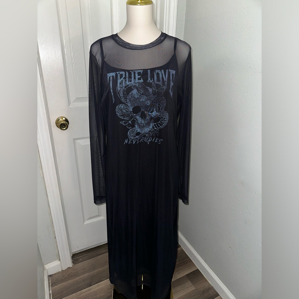 ASOS mesh maxi dress